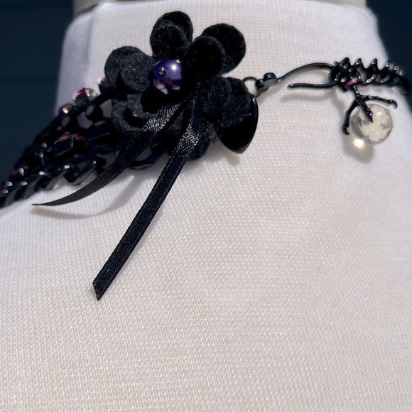 Betsey Johnson Y2K VINTAGE Pink and Black Statement Necklace NWT - Picture 7 of 10
